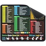 Excel Cheat Sheet Desk Pad - Mouse Pad - Excel Cheat Sheet Desk Mat, Non-Slip Base Mousepad Suitable for Office, Computer Games, Desk Mat and More (11.8" x 9.84")