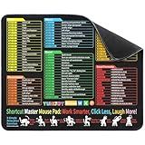 Excel Cheat Sheet Desk Pad - Mouse Pad - Excel Cheat Sheet Desk Mat, Non-Slip Base Mousepad Suitable for Office, Computer Games, Desk Mat and More (1, 11.8" x 9.84")