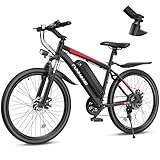 Electric Bike for Adults, 26'' 1000W Peak Ebike, Up to 50 Miles 21.7MPH Electric Mountain Bike with 48V Removable Battery, Adjustable Stem, Lockable Suspension Fork, 21-Speed, UL 2849 Certified