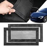 SARDVISA Backseat Air Vent Cover for Tesla Model 3 & Model Y, 2-Pack Rear Seat Air Condition Outlet Protector with Upgraded Mesh Cloth and Velcro, Car Air Vent Accessories for Tesla Model Y / 3