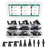 30pcs Fuel Line Repair Kit, Assorted Fuel Line Quick Connectors Hose Release Connect Fittings SAE 7.89mm 9.49mm 9.89mm to ID 8mm