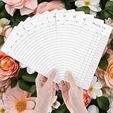 Mabor 12Pcs Reading List Bookmark Fun Library Cards Blank Reading Journal Bookmark Book Read Accessories for Book Lovers Read Chart for Students Adults