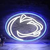 Penn State Neon Sign for Wall Decor – LED Lion Light Sign for Penn State Party Decorations, Graduation Gifts, Bar Decor, College Merchandise for Fans and Alumni