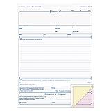 Pendaflex TOPS Proposal Form, 3-Part, Carbonless, 8.5 x 11 Inches, Phantom Rule, 50 Sets per Pack (3850)