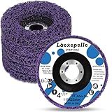 Laexepelle 5 x Stripping Wheel for Angle Grinder Strip Disc Paint Stripping Disc Sanding Disc Abrasive Wheels & Discs, Paint Metal Rust Remover Stripper Tool (4-1/2'' x 7/8'')