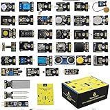 KEYESTUDIO 37 in 1 Sensor Kit 37 Sensors Modules Starter Kit for Arduino Mega R3 2560 Raspberry Pi Programming, Electronics Components STEM Education Set for Teens Adults + Tutorial