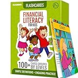 QUOKKA Financial Literacy Flash Cards for Teens – 110 Cards Teaching Kis About Money Management, Budgeting, Savings – Easy Money Games for Kids Ages 12+ – Fun Financial Literacy Games and Learning