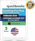 Quick - Books Pro 2024 "Plus" | 3 User's | NO DVD | Lifetime Version | Amazon Message Delivery(Within 1-12hrs) | Only PC, Not for Mac | 100% Money Back Guarantee