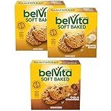 belVita Soft Baked Breakfast Bars Variety Pack, Banana Bread and Oats & Chocolate, 3 Boxes of 5 Packs (1 Biscuit Per Pack)
