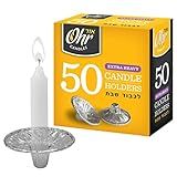 Ohr Candles Extra Heavy Disposable Aluminium Foil Candle Holder, Drip Cup Bobeches - 1 Pack - 50 Pieces