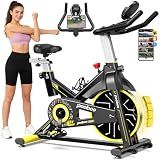 pooboo Exercise Bike,Stationary Bike for Home with Exclusive App,Magnetic Indoor Cycling Bike with 350 lb Weight Capacity,Tablet Mount and for Weight Loss