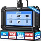 XTOOL D6 OBD2 Scanner, 2026 Full System Diagnostic Scan Tool, Free Update, 15 Services, Crank Sensor Relearn, Throttle Relearn, Oil Reset, ABS Bleed, FCA & CAN FD