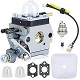Hipa C1U-K54A Carburetor for Mantis Tiller 7225 7222M 7222 7222E 7210 7924 7920 7228 7230 7234 7921 7240 7925 Cultivator C1U-K82 Rebuild Kit