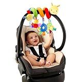 Uonlytech Baby Crib Hanging Rattles Toys, Carseat Toys Hanging Rattles Spiral Stroller Crib Cot Toy Spiral Toy Pram Hanging for Babies Boys and Girls