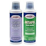 The Pond Guy FeatureClear & InstaFix Combo Pond Algae Control Treatment, for Cleaner & Clearer Water, EPA Registered Algaecide Water Treatment, Safe for Bird Baths & Fountains, Combo Pack, 32 Ozs