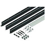 Lippert in-Wall Replacement Triple Rack Repair Kit for RV Slide-Out Systems with Hook Racks, V-Rollers, Retainers, Rivets, Rack Shoes, Wear Pads, Plugs, Sealing Foam, Fixed Side, Black - 366214