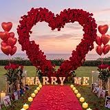 Coume 88 Pcs Marry Me Proposal Kit Wedding Proposal Decorations, Red