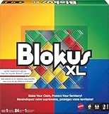 Mattel Games Blokus XL Board Games for Family Night, Brain Games for 2 to 4 Players, Oversized Board and Pieces (Amazon Exclusive)