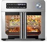 OSTBA French Door Air Fryer Toaster Oven Combo, 24QT 10-in-1 Oven