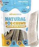hotspot pets Grade A, Antlers for Large Dogs- Premium Elk Antlers for Dogs 40+Lbs Naturally Shed Antler Bone for Large Breed Aggressive Chewers -Sourced in USA, (Split Elk - XLarge, 1 Count)