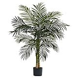 Nearly Natural 4ft Golden Cane Palm Artificial Tree