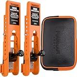 Siding Installation Tools with Storage Pouch, Mounting Kit for 3/8-Inch Fiber Cement Sidings, Lap Siding Gauge with Adjustable Reveals, Durable Polycarbonate Body, 2 Pack