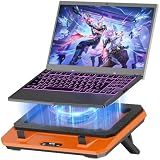 IETS GT300 Upgraded Laptop Cooling Pad with Adjustable Stand, Turbo Boosted Cooler for Rapid Cooling 10-17inch Gaming Laptop, Flexible Sealing Ring，Featuring Air Filtration and USB Hub