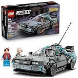 LEGO Speed Champions Time Machine from Back to The Future Building Toy for Kids - Pretend Play & Display Car Toy W/2 Build Modes for Boys & Girls, Ages 9+ - Gift Ideas for Birthdays & Fans - 77256