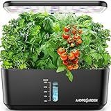 Ahopegarden Indoor Garden Hydroponics Growing System: 10 Pods Plant Germination Kit Herb Vegetable Growth Lamp Countertop with LED Grow Light - Hydrophonic Planter Grower Harvest Lettuce