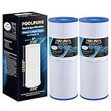 POOLPURE PLFPRB50-IN Spa Filter Replaces Pleatco PRB50-IN, PRB50IN, Unicel C-4950, Filbur FC-2390, Jacuzzi J210/J220/J235/J245/J275, Guardian 413-212-02, 373045, 5X13 Drop in Hot Tub Filter, 2 Pack