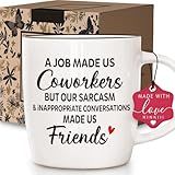 Funny Coworker Leaving Coffee Mug Gifts for Women Men, Sarcasm Office Friends Gift for Christmas Thanksgiving, Unique Farewell Going Away New Job Retirement White Elephant Present, 13oz
