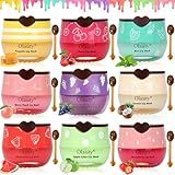 9 PCS Bee Lip Balm Lip Mask Honey Pot, Nourishing Hydrating Balm Honey Pot for Dry, Chapped & Cracked Lips with Propolis, Lip Sleeping Mask - Soften, Smooth & Reduce Lip Lines