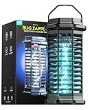 Minimoon Bug Zapper Outdoor, 4200V Electric Mosquito Zapper Indoor, IPX4 Waterproof Insect Zapper Electric Fly Traps, 4Ft Cord, Insect Trap for Yard, Backyard, Patio, Camping