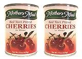 Mother's Maid Red Tart Cherries in Water (Pack of 2) 15 oz Cans