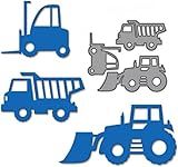Only 1 Set Construction Site Vehicle Metal Cutting Dies,Vehicle Die Cuts,DIY Scrapbooking Artist Cutting Dies Stencil Template Molds for DIY Card Making Embossing Photo Decorative