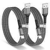 BLITEZZ 2Pack iPhone Charger Fast Charging USB to Lightning Cable 3ft for Apple Charger Cord, [Apple MFi Certified] Nylon Braided iPhone Cord Wire CarPlay Cable for iPhone 14/13/12/11/X/SE/8/7/6/iPad