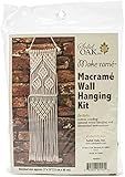 Solid Oak Small Format Macrame Kit-Three Leaves