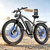 Ebicycol 2026 Upgraded Mountain Electric Bike for Adults, 9000W Peak Dual Motor 58V34Ah 24"x4" Fat Tire, 40-45MPH 100Mi Range, Full Suspension 7-Speed, Conquer Sand & Trails