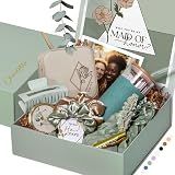 Personalized Will You be My Bridesmaid Gift Box - Will You Be My Maid of Honor Proposal Box, Matron of Honor Proposal or Custom Jr Bridesmaid Gift Set | Sage Green, Engraved Tumbler, Jewelry Box (BE1)