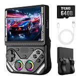 RG43V Pro Retro Handheld Game Console with 4.3 Inch IPS Screen,Portable Dual System with RK3562 Chip,Dual RGBOX & EE System, WiFi Networked Fighting Retro Gaming Console, 4000mAh Battery, Black