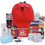 First My Family All-in-One Premium 2-Person Emergency Survival Kit | Hurricane & Earthquake Preparedness Supplies | Disaster Backpack with 72-Hour Survival Gear, First Aid, and More