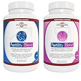 One Month Supply Each-FERTILITY BLEND Supplement for MEN (60 Tablets) and FERTILITY BLEND Supplement for WOMEN (90 Tablets).by The Daily Wellness Co.