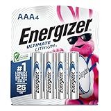 Energizer Ultimate Lithium AAA Batteries (4 Pack), Lithium Triple A Batteries