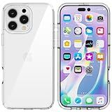 TENOC Phone Case Compatible with iPhone 16 Pro, Clear Case Shockproof Protective Bumper Slim Cover for 6.3 Inch