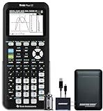 Texas Instruments TI-84 Plus CE Graphing Calculator, Black | Color Screen, Built-in Apps, Included Software, Test-Permitted, for Math, Science and Finance | Signature Series Power Bundle