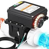 Mxmoonant 2KW 110V Hot Tub Thermostat, Spa Heater Whirlpool Bathtub Thermostat with Adjustable Temp Control for 400Gals Bathtub, Hot Tub, Spa, Small Pool (No Plug)