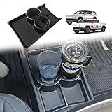 BestEvMod Gen 2 Lower Center Console Organizer Tray Compatible with Rivian R1T R1S 2026 2025 Gen 2 Fit 32oz Bottle Interior Accessories ABS Material with PVC Trim Floor Console Storage (Black)