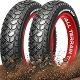 HEB Allscape 20x4.0 E-Bike Fat Tire – Puncture Resistant 20 Inch Electric Bike Tire, 2X Thicker Heavy Duty 20x4 Ebike Tire for 20x4.0 Fat Tire E Bikes, All-Terrain Street & Trail – 2 Pack