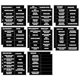 Toolbox Organization Stickers,176 Pcs Tool Chest Label Stickers with Strong Adhesion, Tool Box Accessories for Tool Box Drawers, Fits All Brands of Steel Tool Chest Organizer-4 x 1 Inches