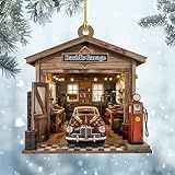 Personalized Mechanic Christmas Ornament Custom Mechanics Tool Ornaments Toolbox Ornament Car Mechanic Ornaments for Christmas Tree Gift for Worker Tool Wrench Gifts Auto Garage Technicians (Ga4)